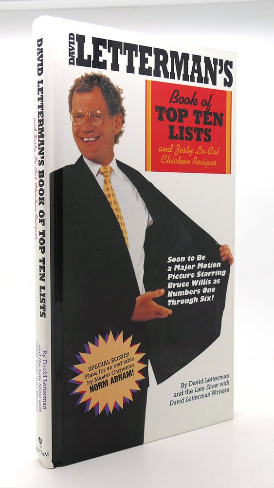Item #126832 DAVID LETTERMAN'S BOOK OF TOP TEN LISTS. David Letterman.