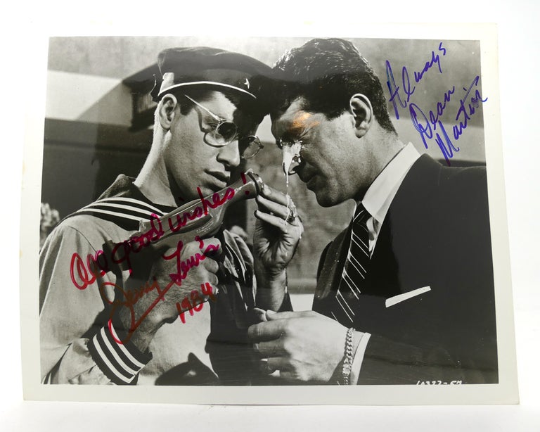 Item #126948 DEAN MARTIN/JERRY LEWIS SIGNED PHOTO Autographed. Jerry Lewis Dean Martin.