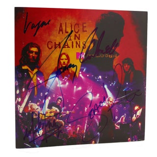 Item #127222 SIGNED ALICE IN CHAINS UNPLUGGED Signed. Jerry Cantrell Layne Staley, Sean Kinney,...