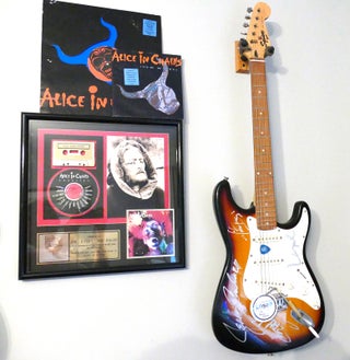 Item #128249 SIGNED ALICE IN CHAINS GUITAR Signed. Layne Staley Jerry Cantrell Inez Kinney