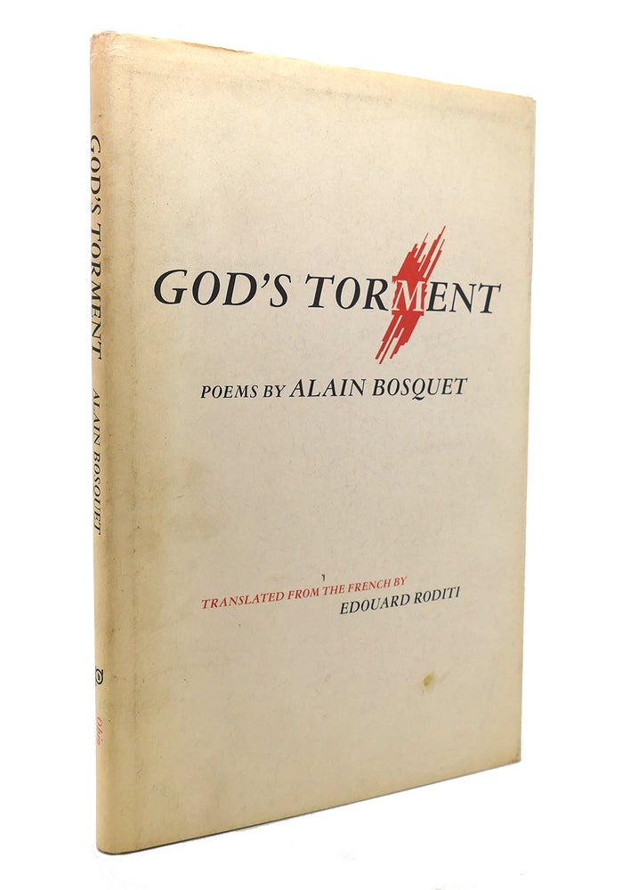 Item #129076 GOD'S TORMENT Poems by Alain Bosquet. Alain Bosquet.