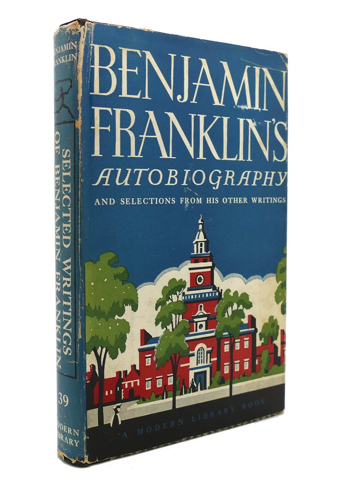 Item #129360 BENJAMIN FRANKLIN'S AUTOBIOGRAPHY Modern Library No 39. Benjamin Franklin.