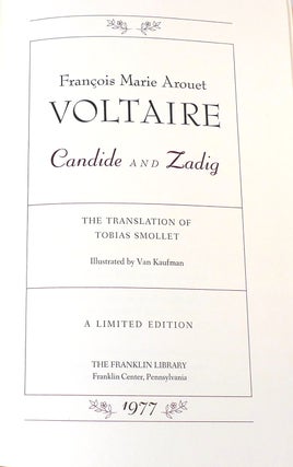 CANDIDE AND ZADIG Franklin Library