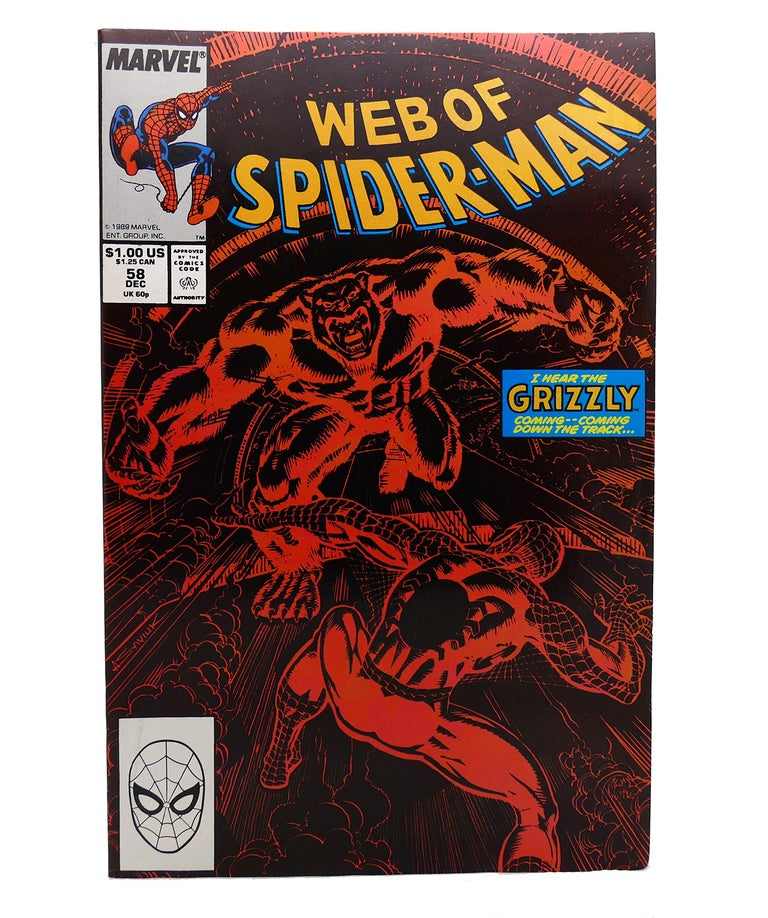 Item #129648 WEB OF SPIDER-MAN VOL. 1 NO. 58 DECEMBER 1989. Marvel.
