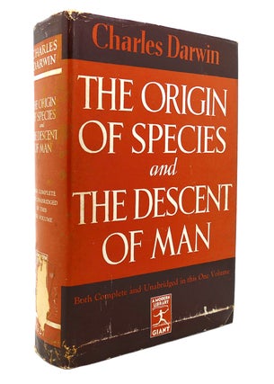 Item #131423 THE ORIGIN OF SPECIES AND THE DESCENT OF MAN Modern Library No. G27. Charles Darwin