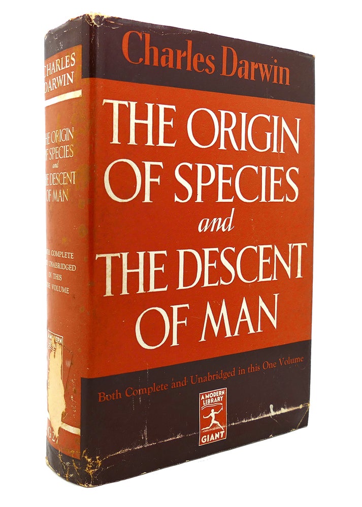 Item #131423 THE ORIGIN OF SPECIES AND THE DESCENT OF MAN Modern Library No. G27. Charles Darwin.