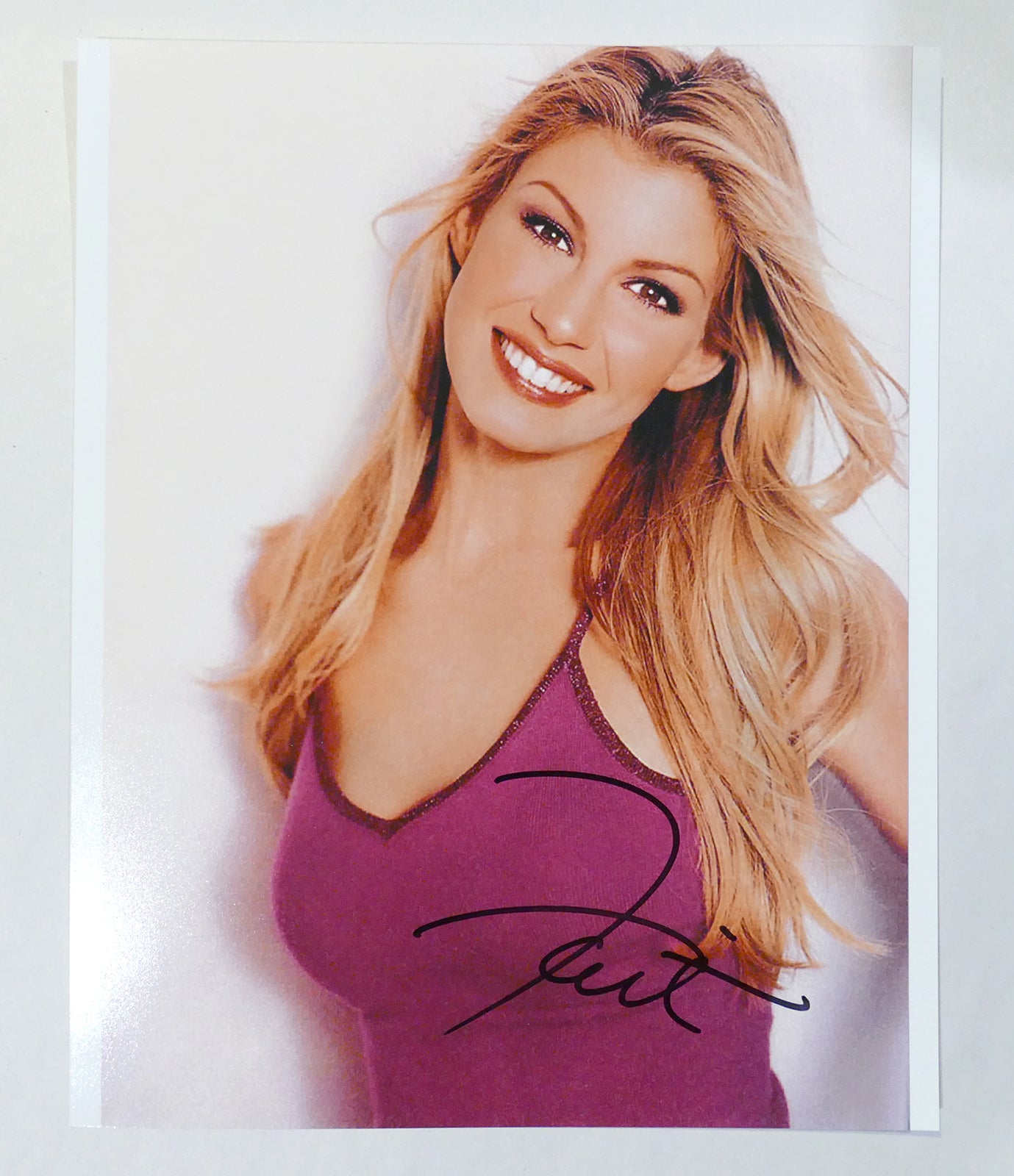 FAITH HILL SIGNED PHOTO Faith Hill   132216 