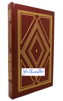 Item #132340 PERIL AND PROMISE : Signed Easton Press. John Chancellor