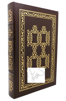 Item #132363 A LONG WAY FROM HOME Signed Easton Press. Tom Brokaw