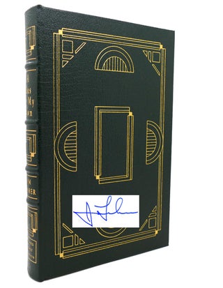 Item #132391 A BUS OF MY OWN Signed Easton Press. Jim Lehrer