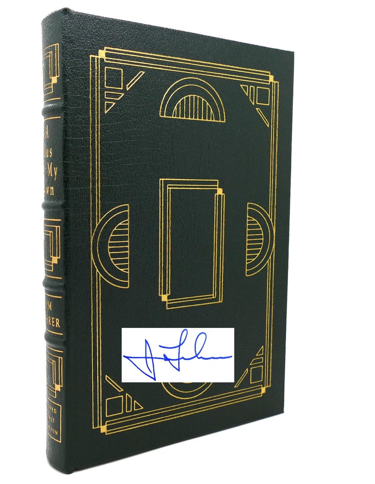 Item #132391 A BUS OF MY OWN Signed Easton Press. Jim Lehrer.