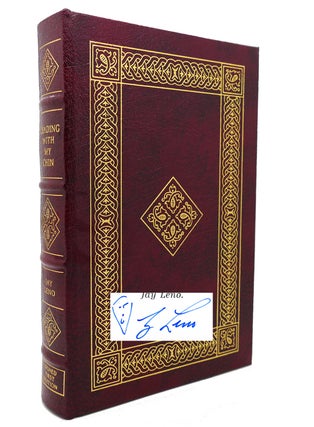 Item #132398 LEADING WITH MY CHIN Signed Easton Press. Bill Zehme Jay Leno