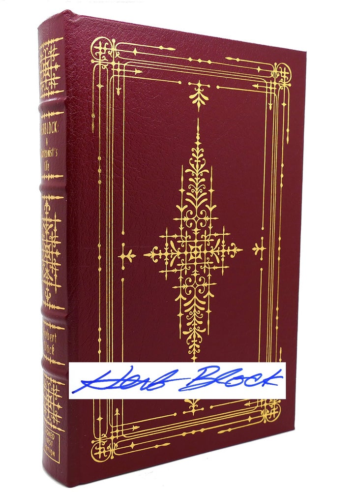 Item #132409 HERBLOCK : A CARTOONIST'S LIFE Signed Easton Press. Herbert Block.