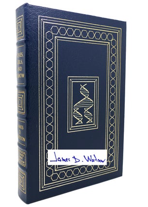 Item #132410 GENES, GIRLS, AND GAMOW Signed Easton Press. James D. Watson
