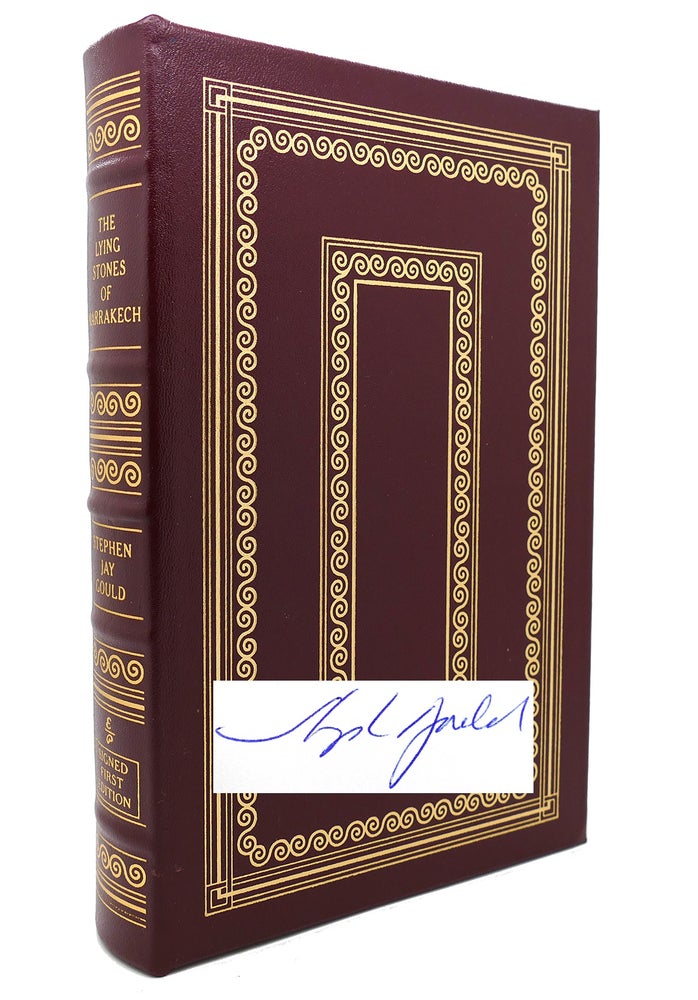Item #132424 THE LYING STONES OF MARRAKECH Signed Easton Press. Stephen Jay Gould.