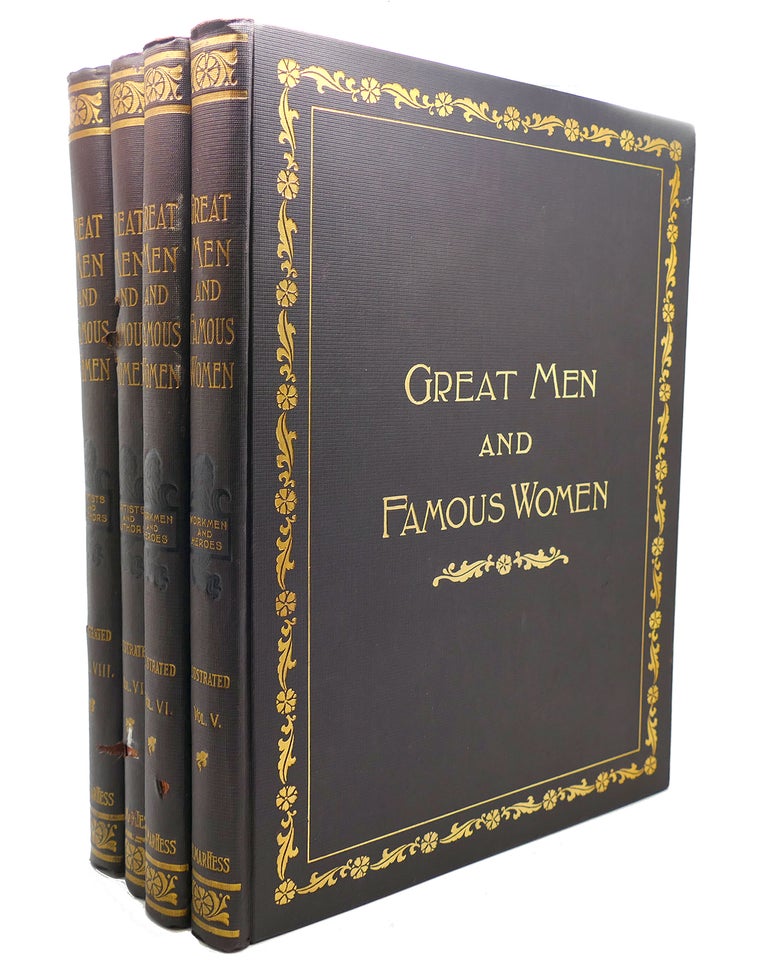 Item #132696 GREAT MEN AND FAMOUS WOMEN IN 8 VOLUMES. Charles F. Horne.