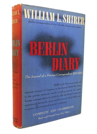 Item #132856 BERLIN DIARY. William L. Shirer