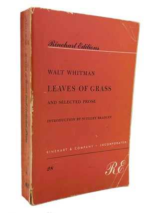 Item #132917 LEAVES OF GRASS. Walt Whitman