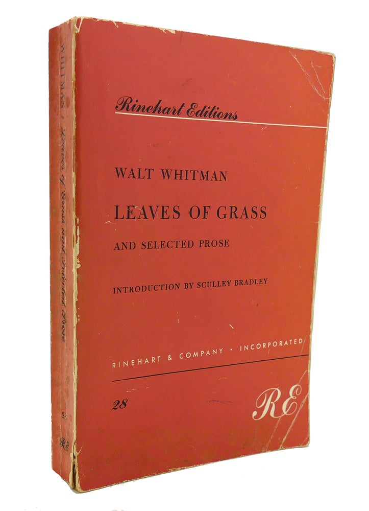Item #132917 LEAVES OF GRASS. Walt Whitman.