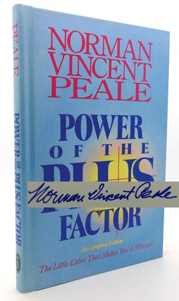 Item #134270 POWER OF THE PLUS FACTOR Signed 1st. Norman Vincent Peale