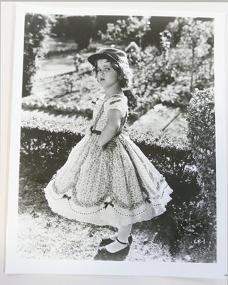 Item #134475 SHIRLEY TEMPLE PHOTO In the Garden. Shirley Temple