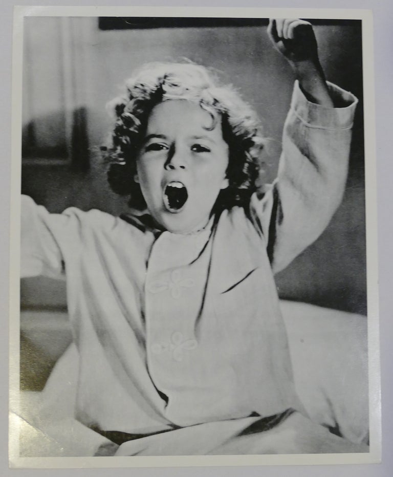 Item #134477 SHIRLEY TEMPLE PHOTO Yawning. Shirley Temple.