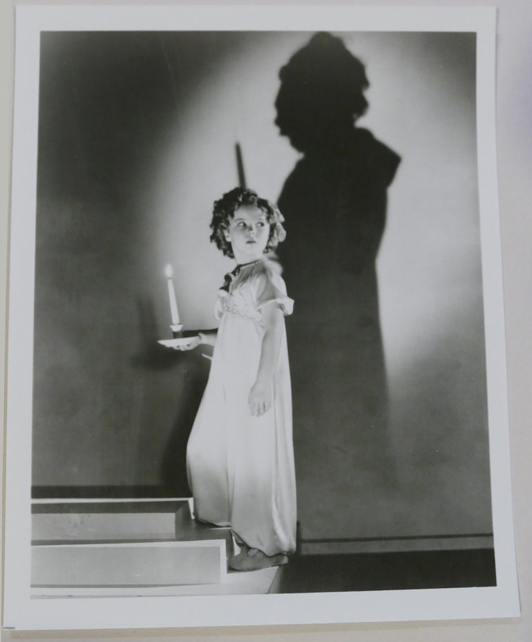 Item #134486 SHIRLEY TEMPLE PHOTO Shadow with Candle. Shirley Temple.