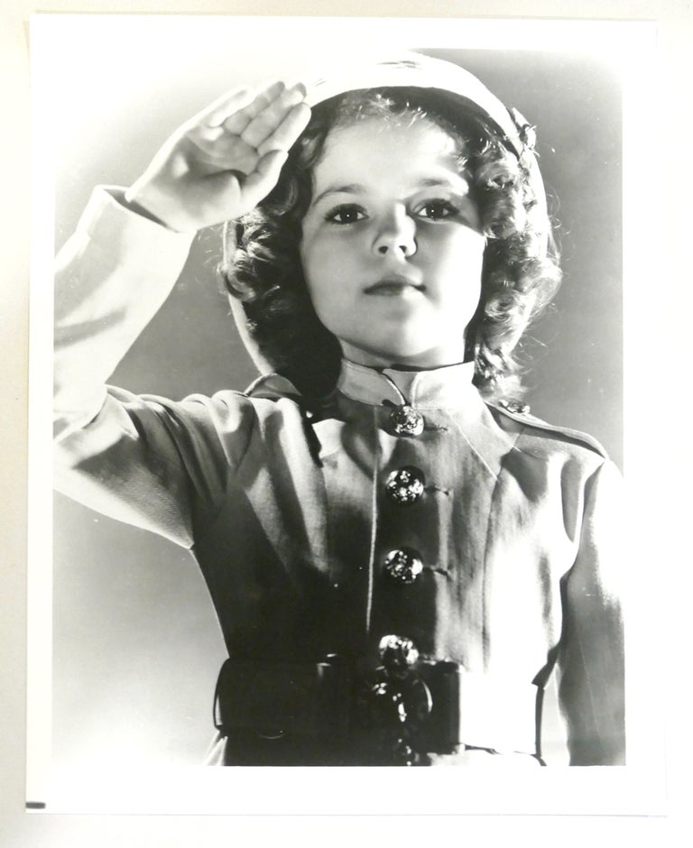 Item #134491 SHIRLEY TEMPLE PHOTO Saluting. Shirley Temple.