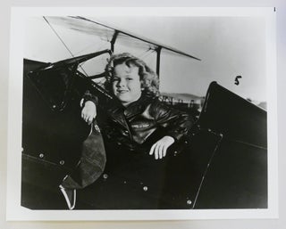 Item #134492 SHIRLEY TEMPLE PHOTO Airplane Pilot. Shirley Temple