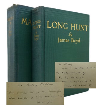 Item #135031 LONG HUNT / MARCHING ON Two Signed Copies. James Boyd