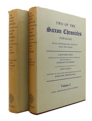 Item #135168 TWO OF THE SAXON CHRONICLES With Supplementary Extracts from the Others; in TWO...