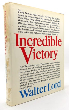 Item #135517 INCREDIBLE VICTORY. Walter Lord