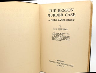 THE BENSON MURDER CASE A Philo Vance Story