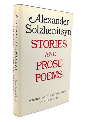 Item #136896 STORIES AND PROSE POEMS. Aleksandr Isaevich Solzhenitsyn