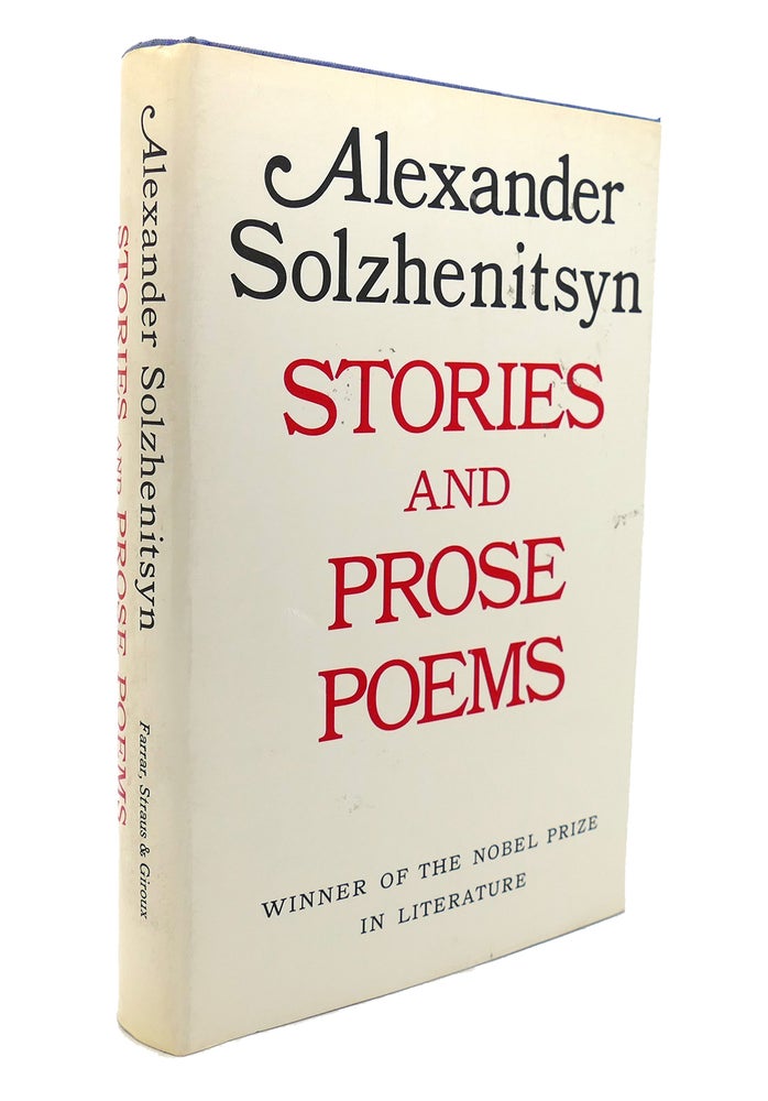 Item #136896 STORIES AND PROSE POEMS. Aleksandr Isaevich Solzhenitsyn.