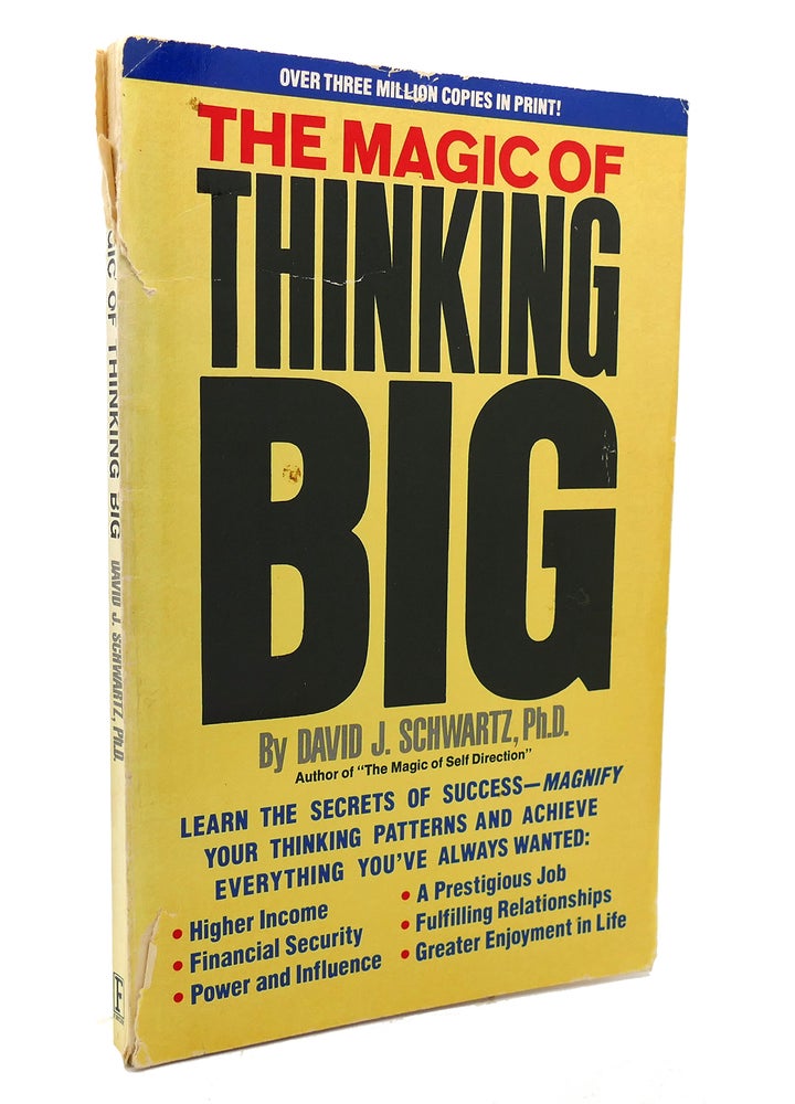 Item #137450 THE MAGIC OF THINKING BIG. David J. Schwartz.