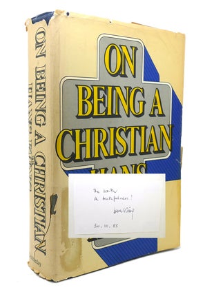 Item #137491 ON BEING A CHRISTIAN Signed 1st. Hans Kung