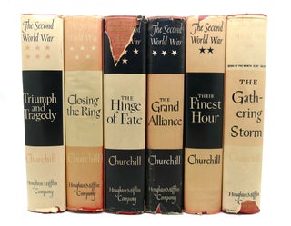 THE SECOND WORLD WAR: TRIUMPH AND TRAGEDY IN SIX VOLUMES The Gathering Storm; Their Finest Hour;. Winston S. Churchill.