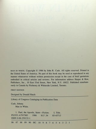 MAN IN WHITE Signed 1st