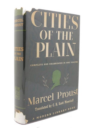 Item #139344 CITIES OF THE PLAIN Modern Library No. 220. Marcel Proust
