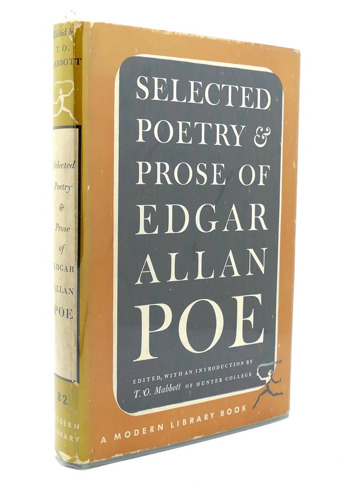 Item #139348 SELECTED POETRY & PROSE OF EDGAR ALLAN POE Modern Library No. 82. T. O. Mabbott Edgar Allan Poe.