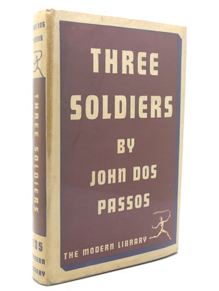 Item #139361 THREE SOLDIERS Modern Library No. 205. John Dos Passos