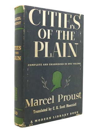 Item #140181 CITIES OF THE PLAIN Modern Library No. 220. Marcel Proust