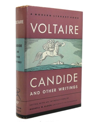 Item #140835 CANDIDE AND OTHER WRITINGS Modern Library No. 47. Voltaire
