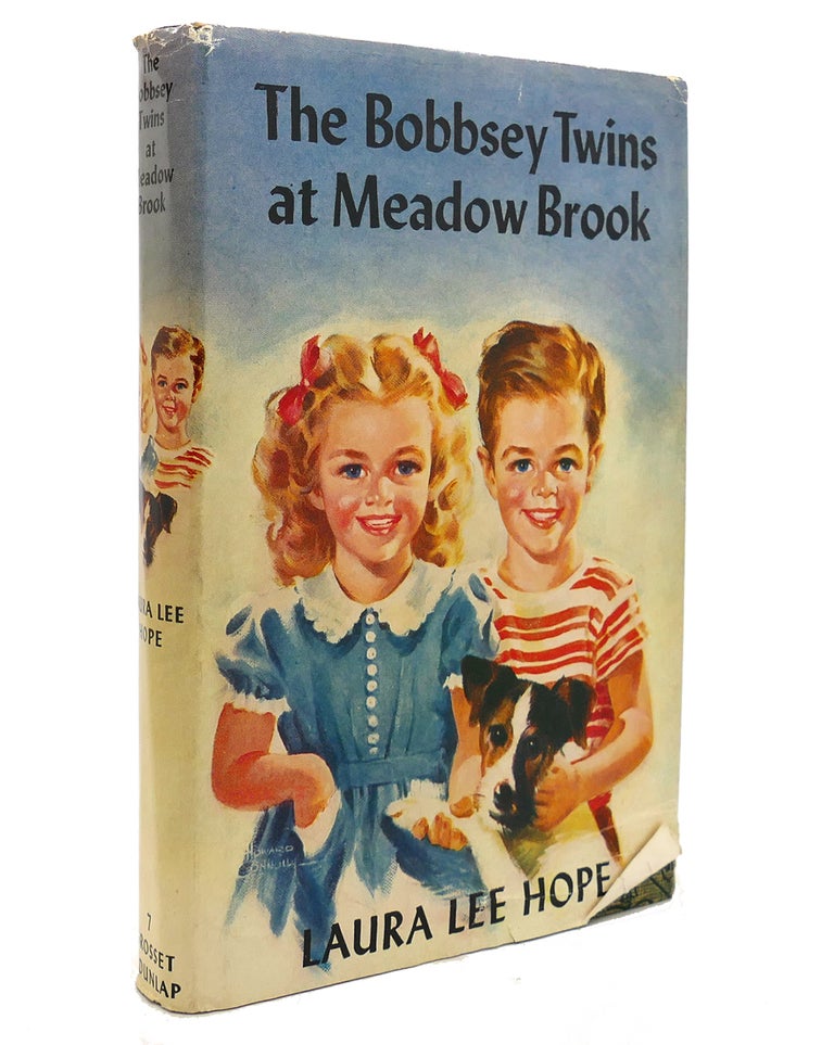 Item #141011 THE BOBBSEY TWINS AT MEADOW BROOK. Laura Lee Hope.