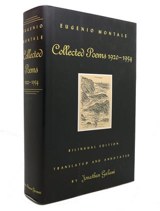 Item #141293 COLLECTED POEMS, 1920-1954 Bilingual Edition. Eugenio Montale