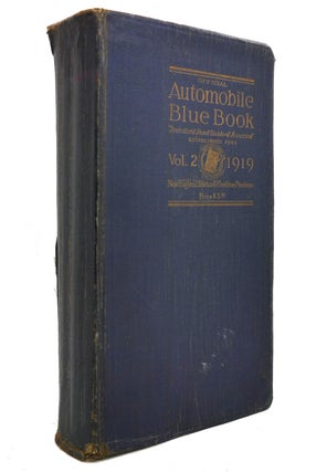 Item #141623 OFFICIAL AUTOMOBILE BLUE BOOK 1919 VOLUME TWO. Noted