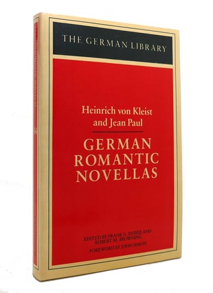 Item #142354 GERMAN ROMANTIC NOVELLAS Heinrich Von Kleist and Jean Paul. Heinrich Von Kleist,...