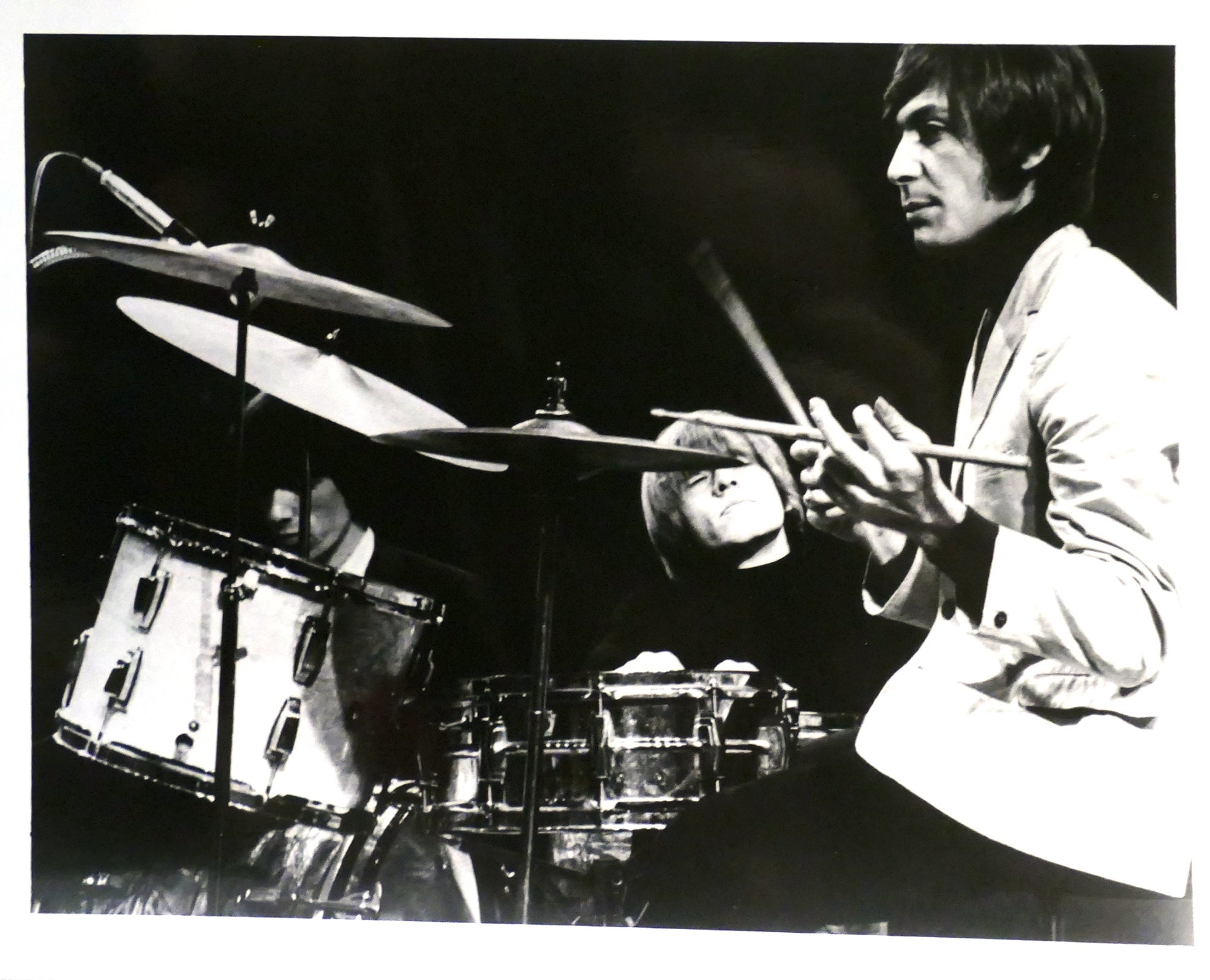 CHARLIE WATTS THE ROLLING STONES DRUMMING PHOTO 8'' x 10'' inch Photograph  by Charlie Watts on Rare Book Cellar