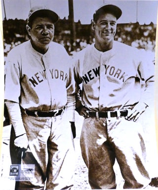 Item #142866 BABE RUTH AND LOU GEHRIG PHOTO 8'' x 10'' inch Photograph. Lou Gehrig Babe Ruth
